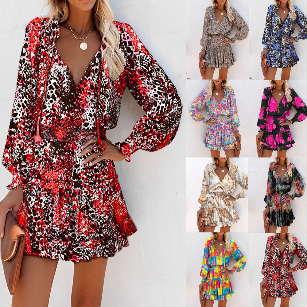 Fuel Clothing | Bold Floral Mini Dress for Vibrant Elegance