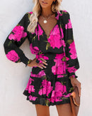 Fuel Clothing | Bold Floral Mini Dress for Vibrant Elegance