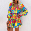 Zoe | Bold Floral Mini Dress for Vibrant Elegance - Image 8