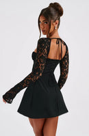 Fuel Clothing | Women's Lace Sleeve Bodycon Mini Dress