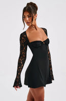 Fuel Clothing | Women's Lace Sleeve Bodycon Mini Dress